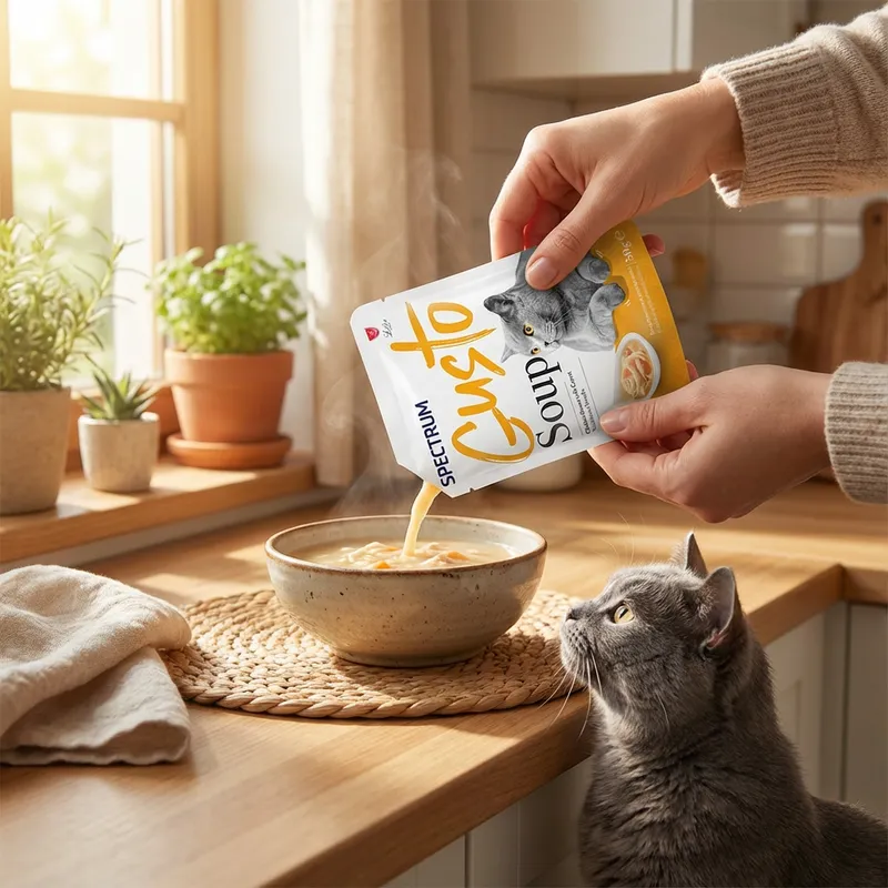 Spectrum Gusto Tavuklu ve Havuçlu Kedi Çorbası 50gr