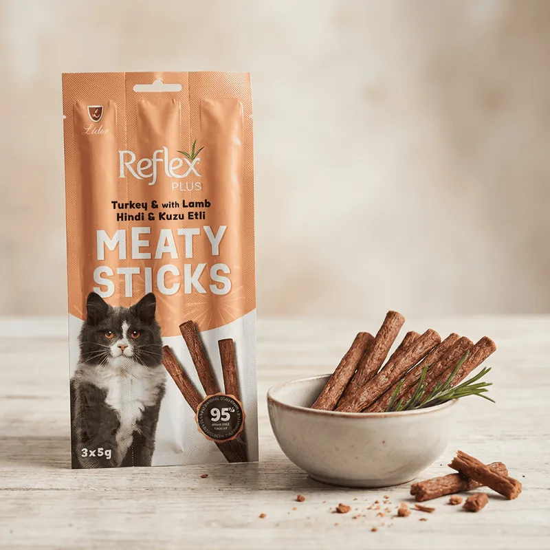 Meaty Sticks / Hindi ve Kuzu Etli Çubuk 3x5 Gr