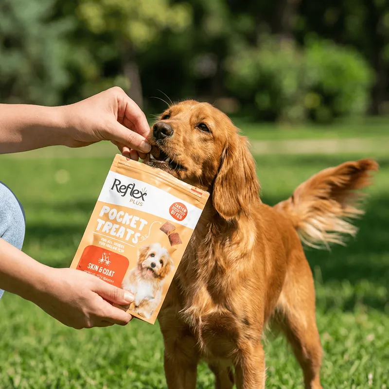 Pocket Treats / Deri ve Tüy Sağlığı İçin Köpek Ödül Maması