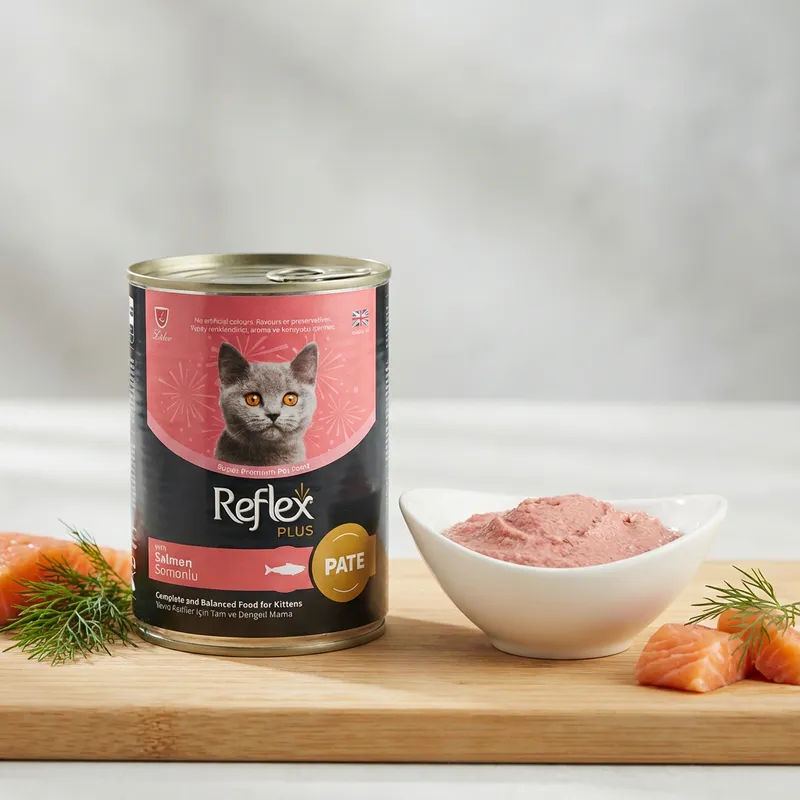Reflex Plus Pate Somonlu Yavru Kedi Maması 395 Gr