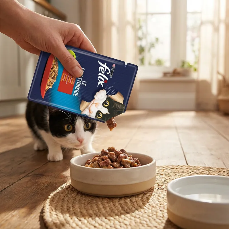 Felix Sığır Etli Yaş Kedi Maması 85 G