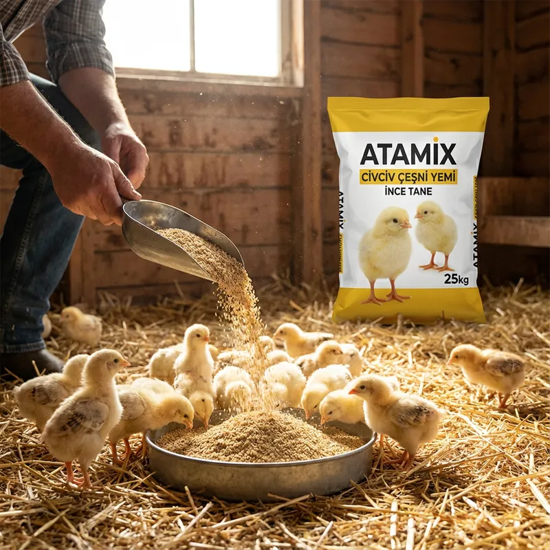ATAMİX CİVCİV ÇEŞNİ YEMİ İNCE TANE 25KG