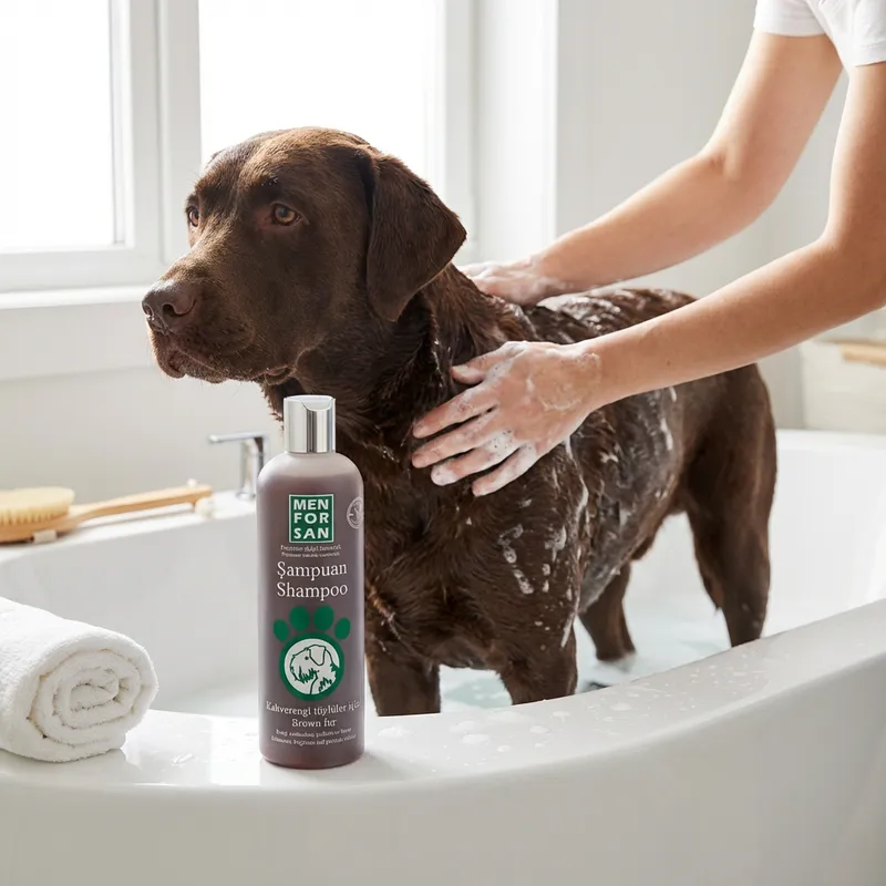 MENFORSAN KAHVERENGİ TÜYLÜLERE ÖZEL KÖPEK ŞAMPUANI