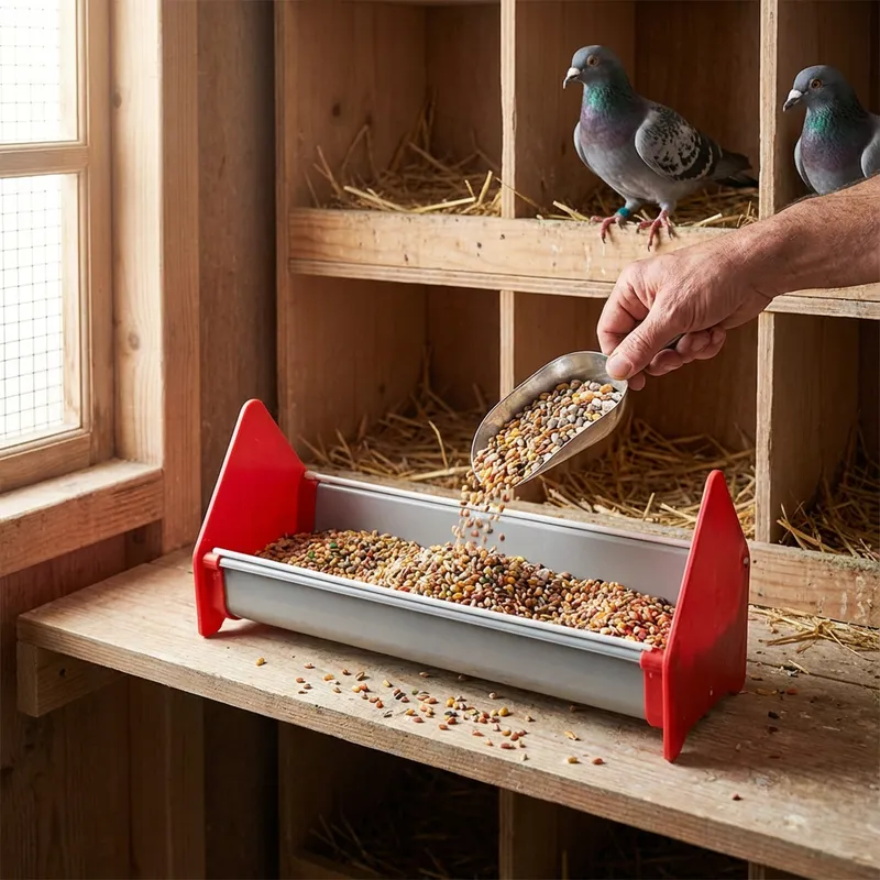 GÜVERCİN YEMLİĞİ 15 CM OLUKLU