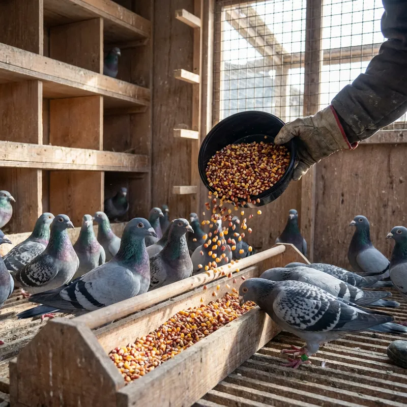 PATLAK KIRMIZI MISIR KUŞ YEMİ