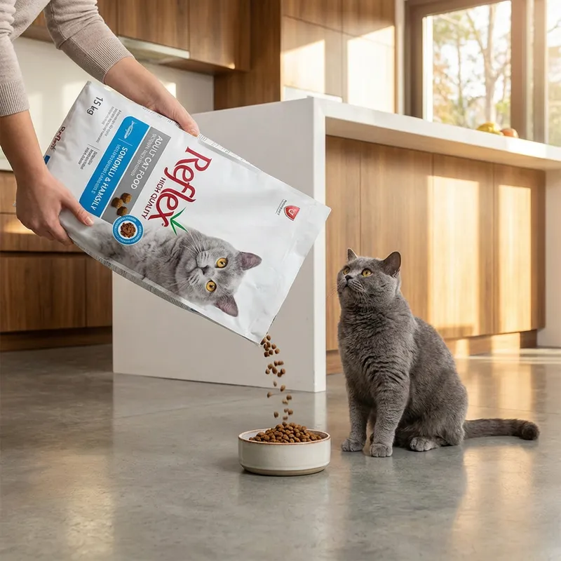 Reflex Somonlu ve Hamsili Yetişkin Kedi Maması 15 kg