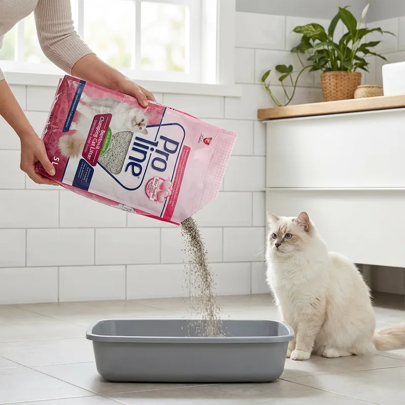 Proline Pudralı Bentonit Kedi Kumu 5 lt