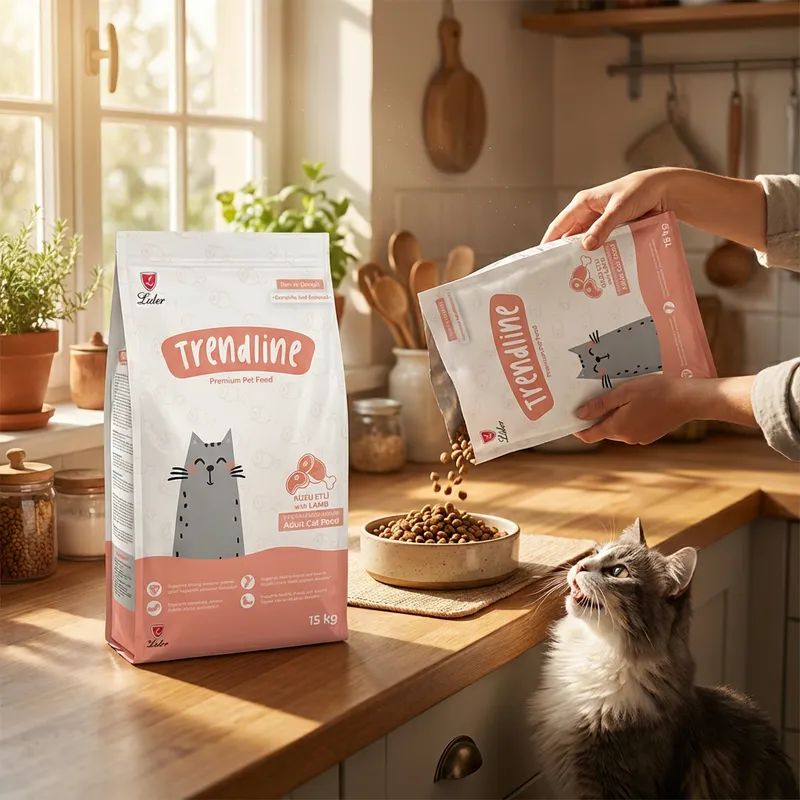 Trendline Kuzu Etli ve Pirinçli Yetişkin Kedi Maması 15 kg