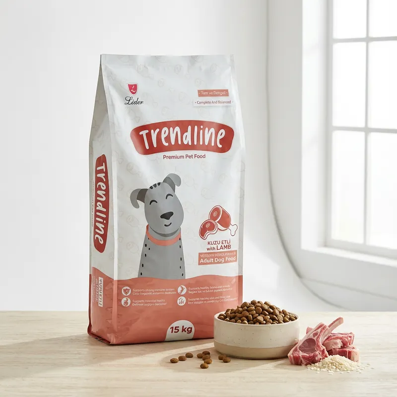 Trendline Kuzu Etli ve Pirinçli Yetişkin Köpek Maması 15 kg