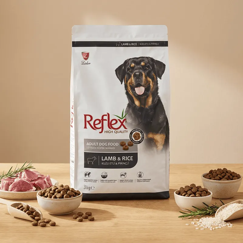 Reflex Kuzu Etli ve Pirinçli Yetişkin Köpek Maması 3 kg